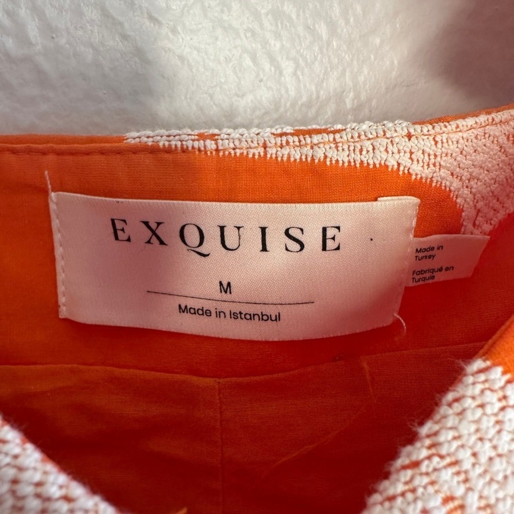 Anthropologie x Exquise Orange‎ Phoebe Flounced Maxi Dress Size Medium - Picture 5 of 12